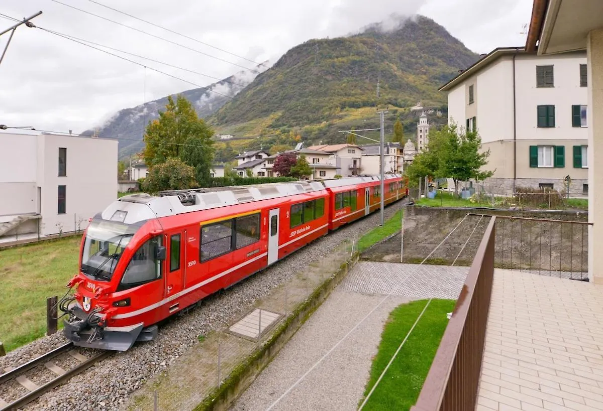 Alp Gruem Apartment - 8 Min Walk To Bernina Express Tirano